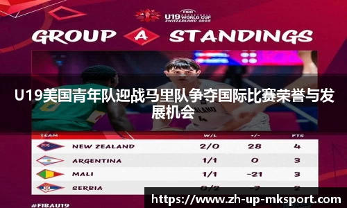 U19美国青年队迎战马里队争夺国际比赛荣誉与发展机会